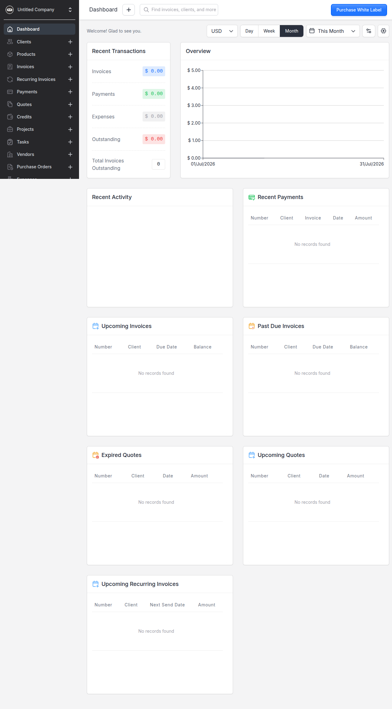 Boekhouding — Invoice Ninja login