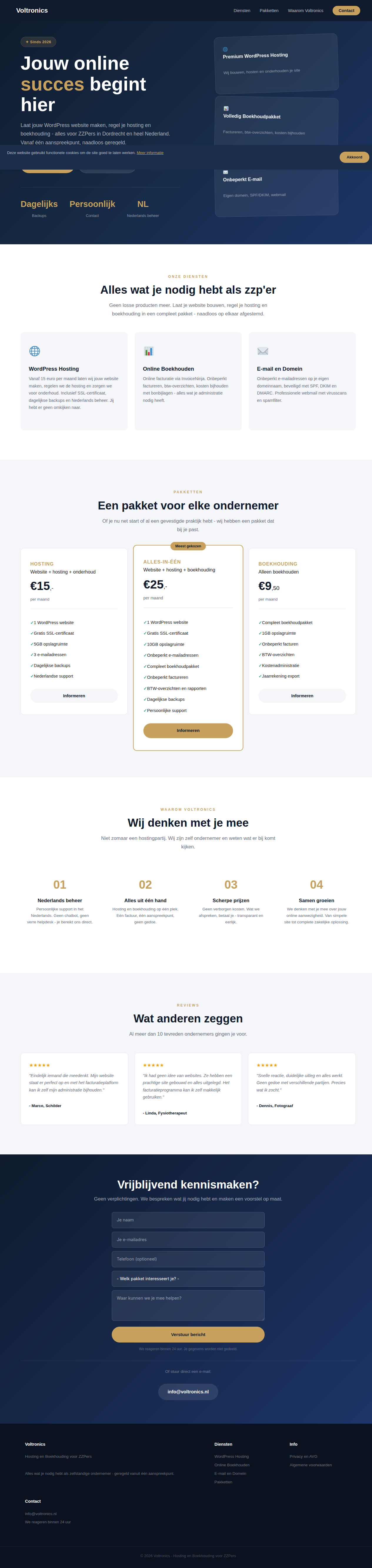 Voltronics hosting website